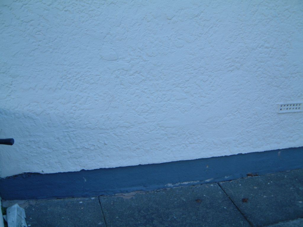 Textured coating on wall
