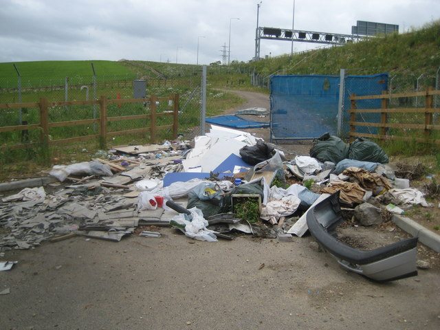 fly tipped waste