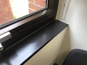 asbestos found in window sill