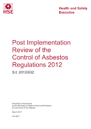 Asbestos regs 2012